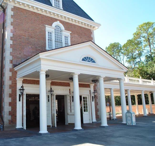 A grand heritage manor entrance.